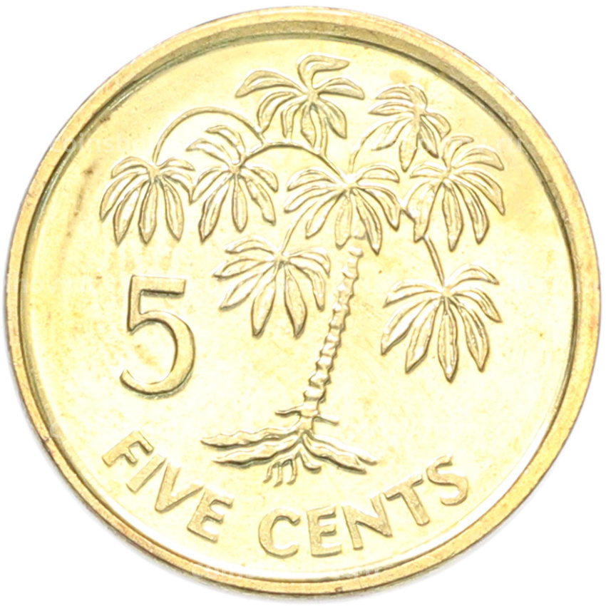 Монета 5 центов 2010 года Сейшелы