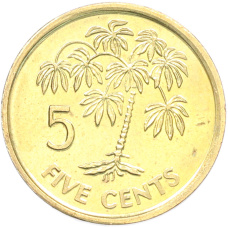 Монета 5 центов 2010 года Сейшелы (аверс)