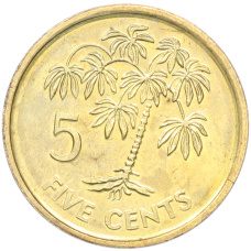 Монета 5 центов 2010 года Сейшелы (аверс)