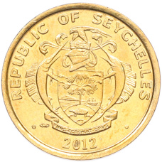 Монета 5 центов 2012 года Сейшелы (реверс)