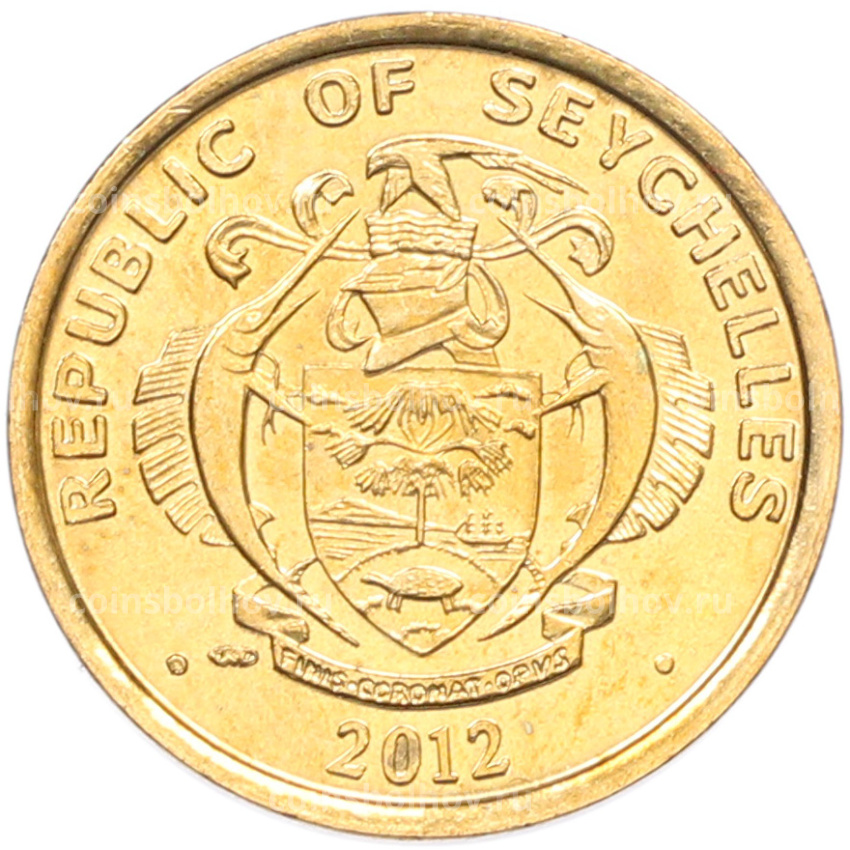 Монета 5 центов 2012 года Сейшелы (вид 2)