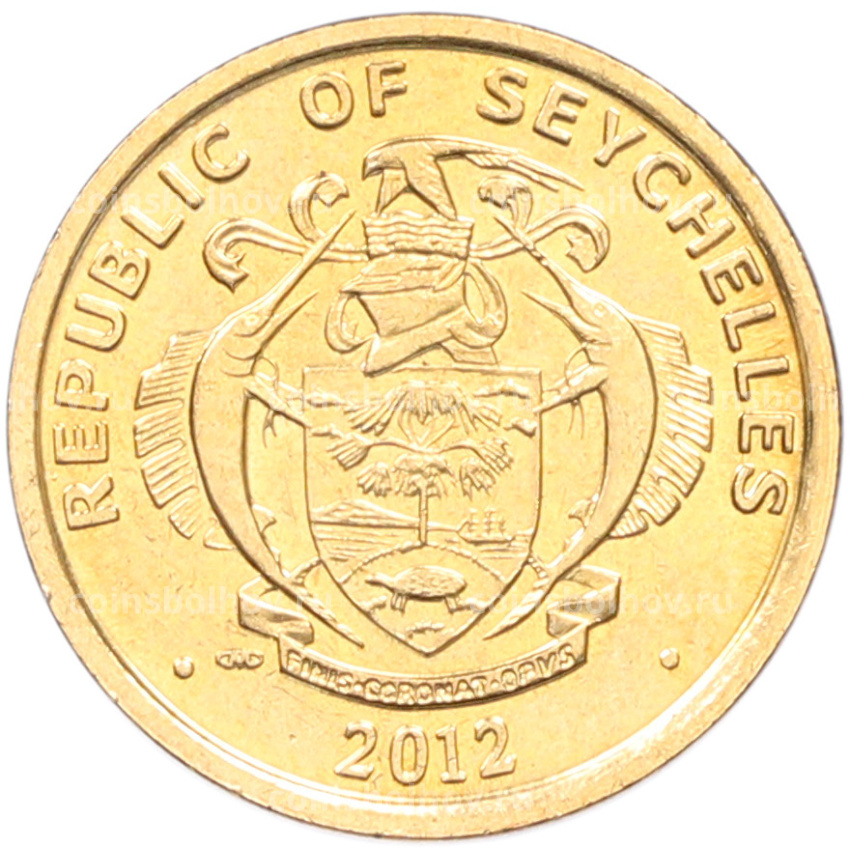 Монета 5 центов 2012 года Сейшелы (вид 2)