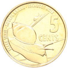 Монета 5 центов 2016 года Сейшелы (аверс)