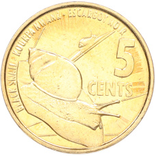 Монета 5 центов 2016 года Сейшелы (аверс)