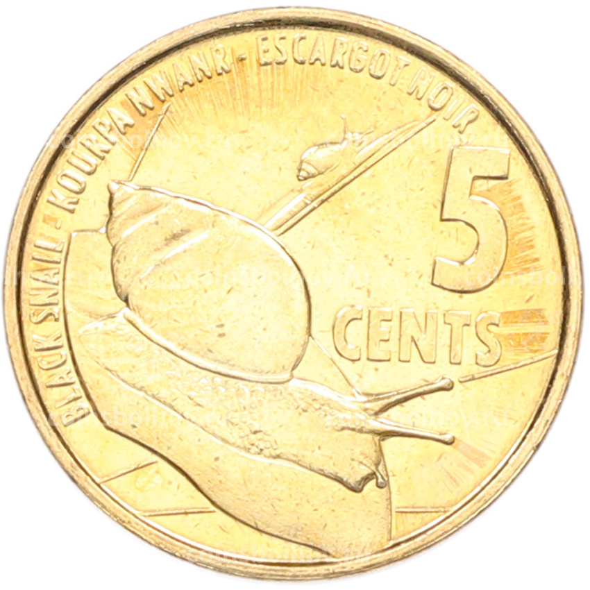 Монета 5 центов 2016 года Сейшелы