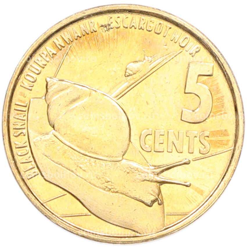 Монета 5 центов 2016 года Сейшелы