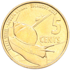 Монета 5 центов 2016 года Сейшелы (аверс)