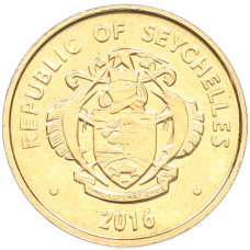 Монета 5 центов 2016 года Сейшелы (реверс)