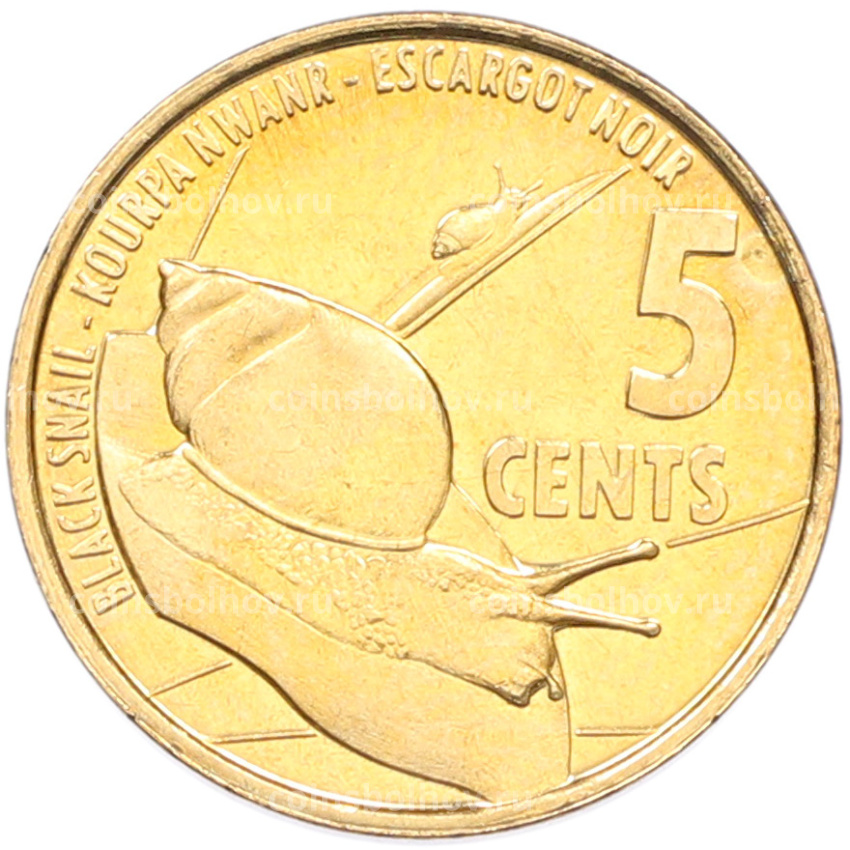 Монета 5 центов 2016 года Сейшелы