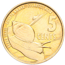 Монета 5 центов 2016 года Сейшелы (аверс)