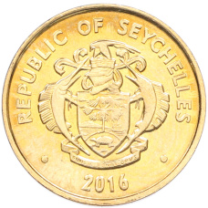 Монета 5 центов 2016 года Сейшелы (реверс)