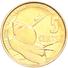 Монета 5 центов 2016 года Сейшелы (аверс)