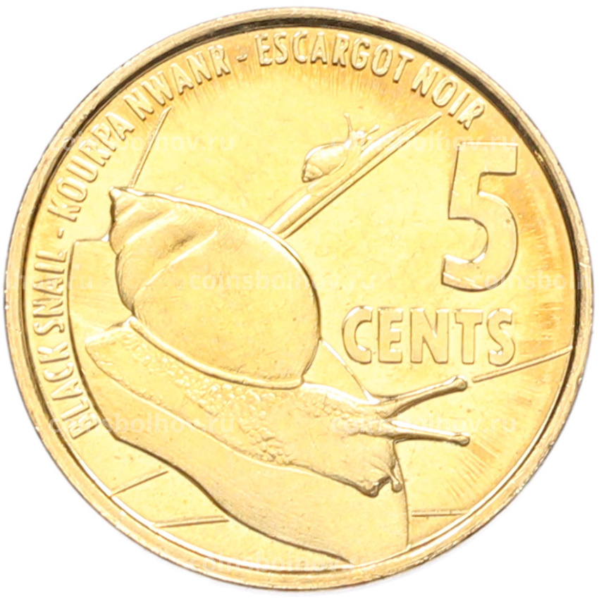 Монета 5 центов 2016 года Сейшелы