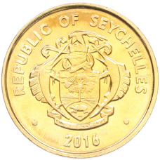 Монета 5 центов 2016 года Сейшелы (реверс)