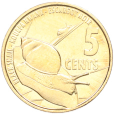 Монета 5 центов 2016 года Сейшелы (аверс)