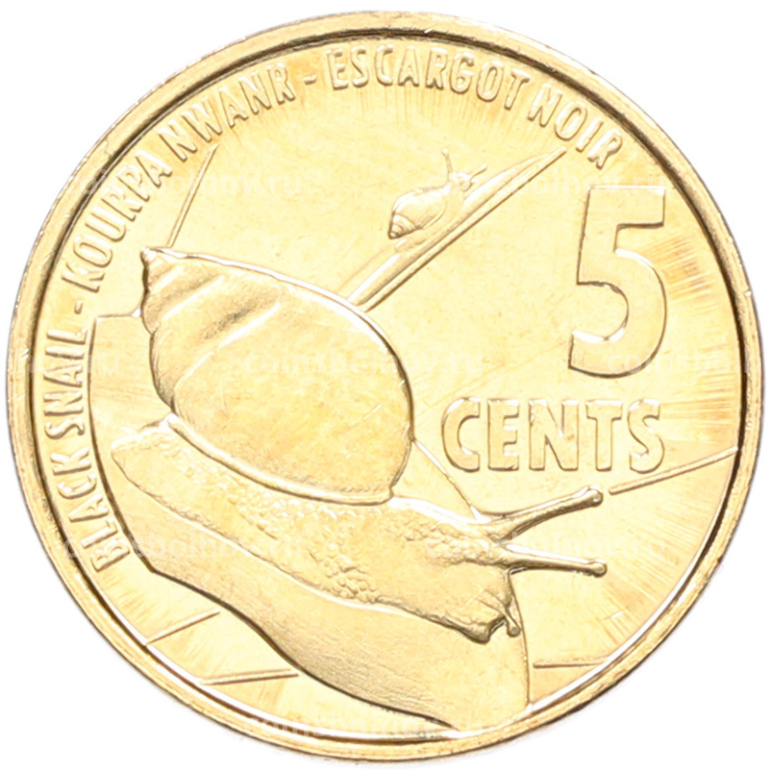 Монета 5 центов 2016 года Сейшелы