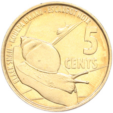 Монета 5 центов 2016 года Сейшелы (аверс)