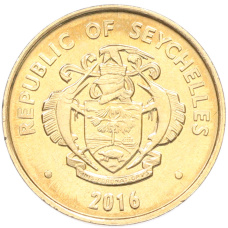 Монета 5 центов 2016 года Сейшелы (реверс)