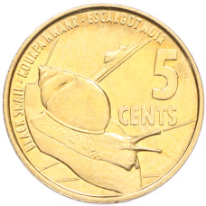 Монета 5 центов 2016 года Сейшелы (аверс)