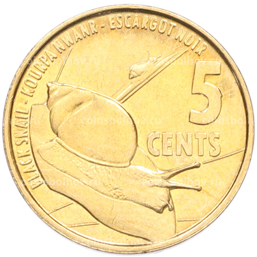 Монета 5 центов 2016 года Сейшелы