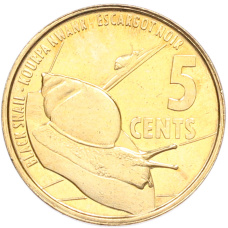 Монета 5 центов 2016 года Сейшелы (аверс)