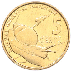 Монета 5 центов 2016 года Сейшелы (аверс)