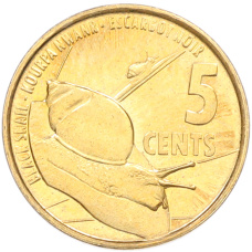 Монета 5 центов 2016 года Сейшелы (аверс)