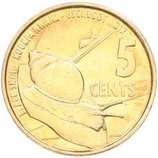 Монета 5 центов 2016 года Сейшелы (аверс)