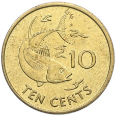 Монета 10 центов 2003 года Сейшелы (аверс)