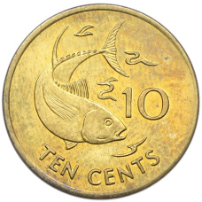 Монета 10 центов 2003 года Сейшелы (аверс)