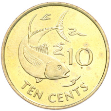 Монета 10 центов 2007 года Сейшелы (аверс)