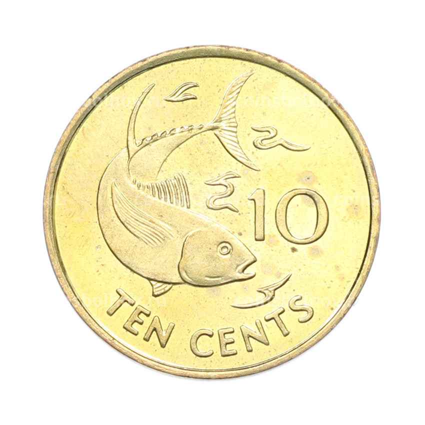 Монета 10 центов 2007 года Сейшелы