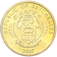 Монета 10 центов 2007 года Сейшелы (реверс)