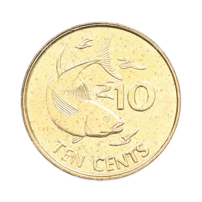 Монета 10 центов 2012 года Сейшелы