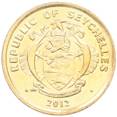Монета 10 центов 2012 года Сейшелы (реверс)