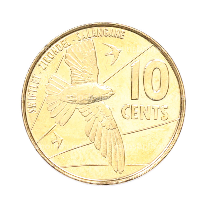 Монета 10 центов 2016 года Сейшелы