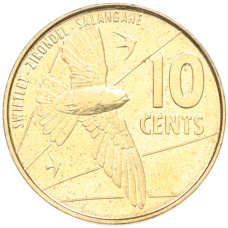 Монета 10 центов 2016 года Сейшелы (аверс)