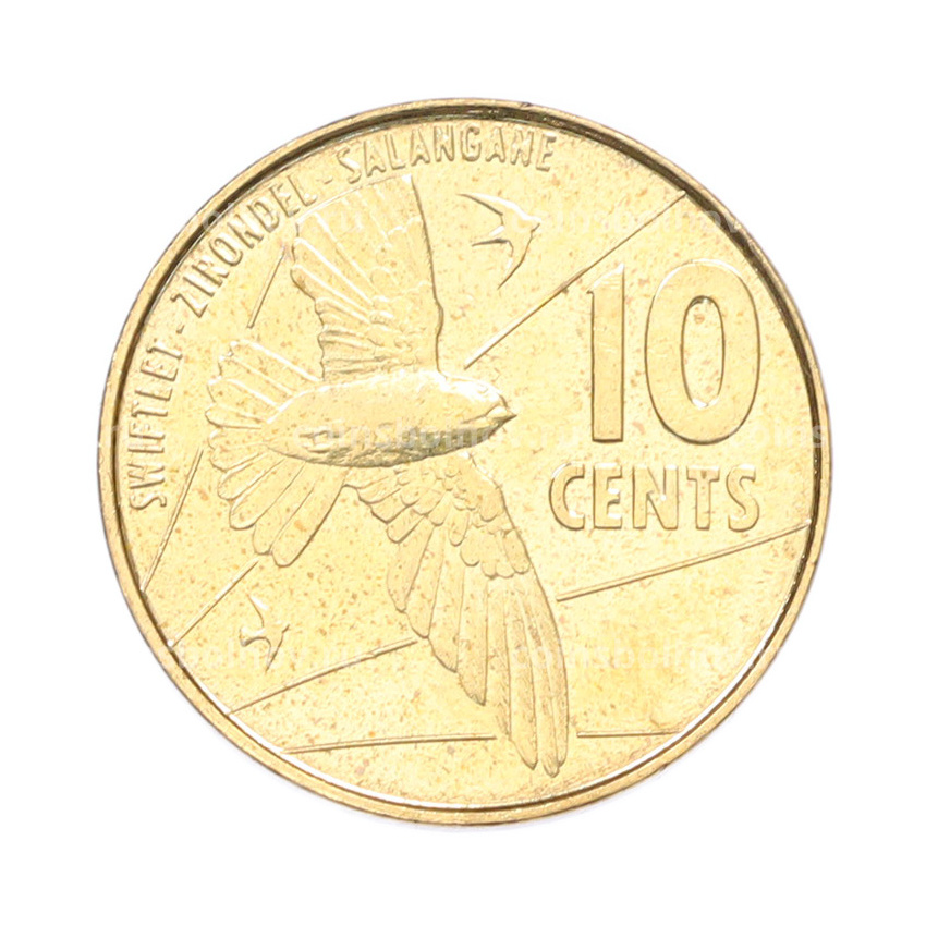 Монета 10 центов 2016 года Сейшелы