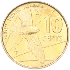 Монета 10 центов 2016 года Сейшелы (аверс)