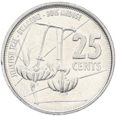 Монета 25 центов 2016 года Сейшелы (аверс)