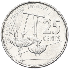 Монета 25 центов 2016 года Сейшелы (аверс)