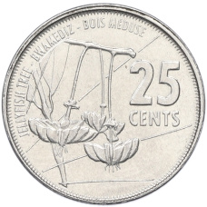 Монета 25 центов 2016 года Сейшелы (аверс)