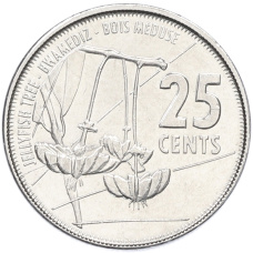 Монета 25 центов 2016 года Сейшелы (аверс)