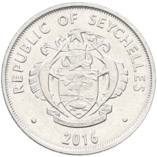 Монета 25 центов 2016 года Сейшелы (реверс)