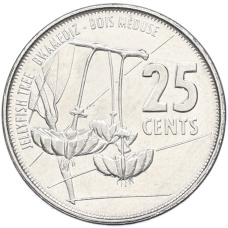 Монета 25 центов 2016 года Сейшелы (аверс)