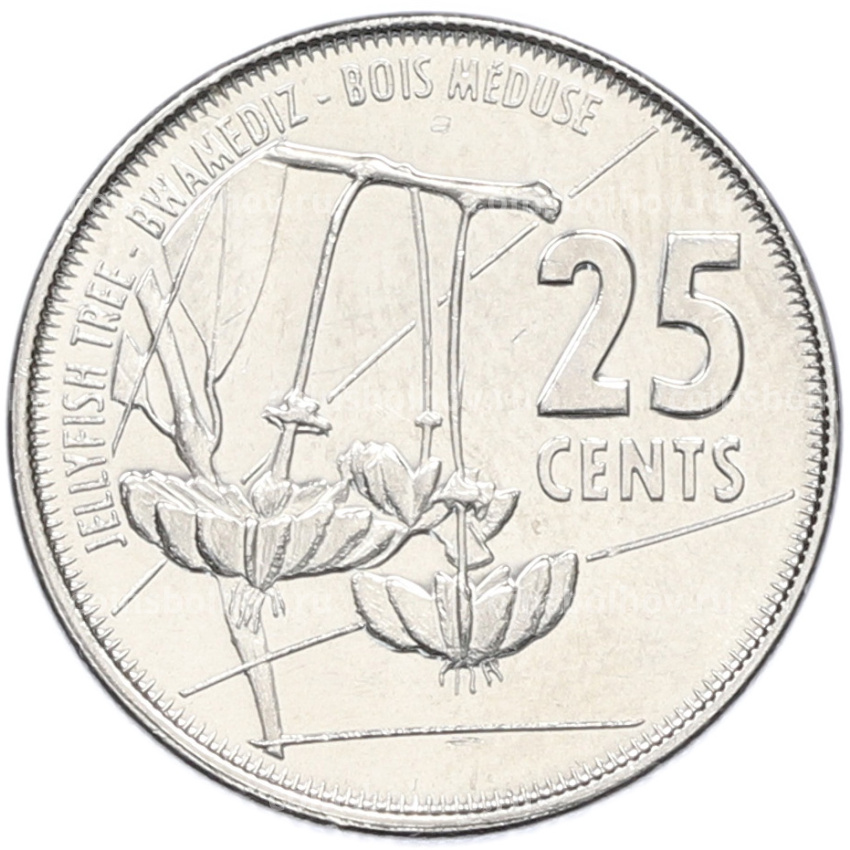 Монета 25 центов 2016 года Сейшелы
