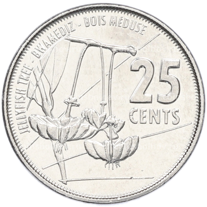 Монета 25 центов 2016 года Сейшелы