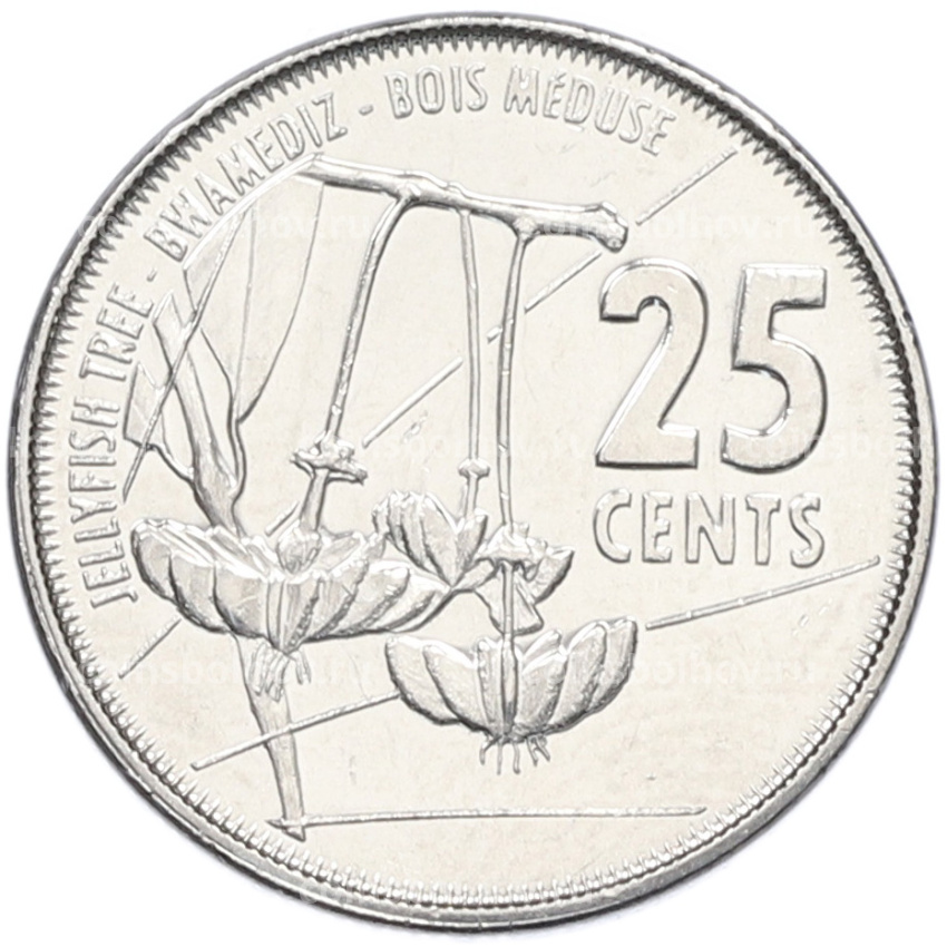 Монета 25 центов 2016 года Сейшелы