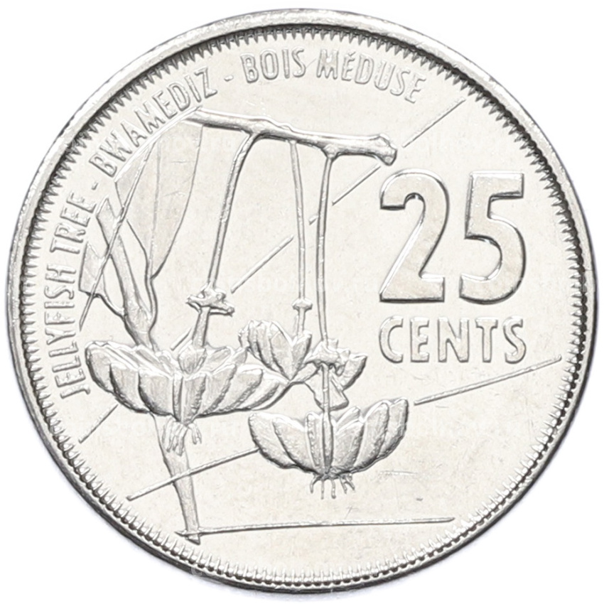 Монета 25 центов 2016 года Сейшелы