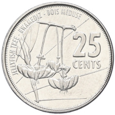 Монета 25 центов 2016 года Сейшелы (аверс)